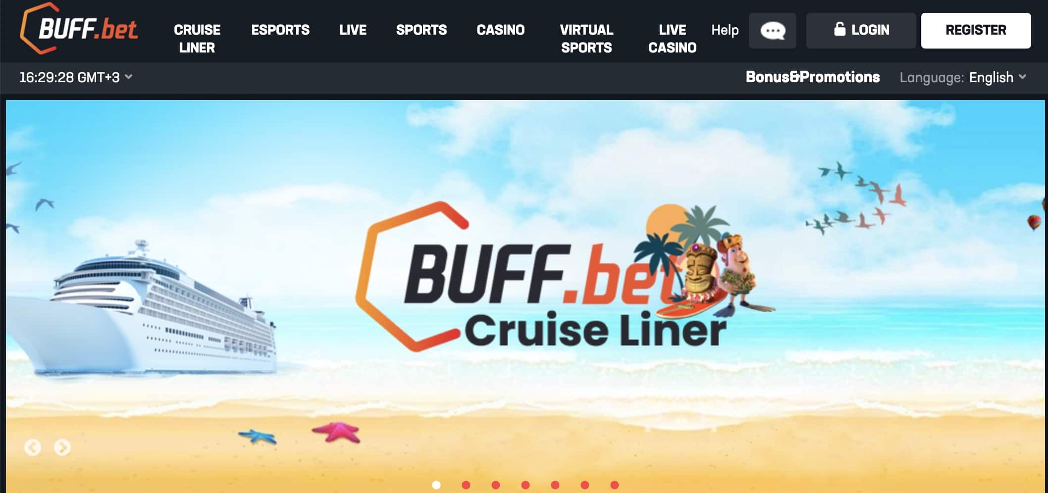 Buff.bet Casino Homepage